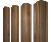 Штакетник Круглый фигурный 0,45 Print Premium Pine Wood Fresh Центр Кровли