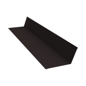 Планка примыкания 90х140 0,45 Drap ST RAL 9005 черный (3м) Центр Кровли