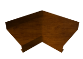 Угол отлива внутренний 70 0,45 Print Premium с пленкой Golden Wood Intense FTC Центр Кровли
