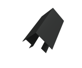 Угол внешний сложный Кликфальц Pro 0,45 PE-Double с пленкой RAL 7016 антрацитово-серый (2м) Центр Кровли