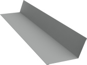 Планка примыкания 90х140 Grand Line 0,5 Сатин с пленкой RAL 9006 бело-алюминиевый (3м) Центр Кровли