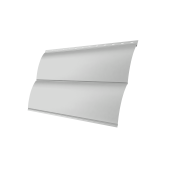 Блок-хаус new Grand Line 0,45 Drap TX с пленкой RAL 7047 телегрей 4 Центр Кровли