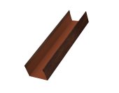 Стойка жалюзи Milan,Tokyo 0,45 Print Premium Cherry Wood Dark FTC (2м) Центр Кровли