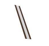 Крепежная планка жалюзи Milan, Milan Slim, Tokyo 0,5 Drap RAL 8017 шоколад (2м) Центр Кровли