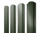 Штакетник Прямоугольный фигурный 0,5 Satin Matt TX RAL 6020 хромовая зелень Центр Кровли