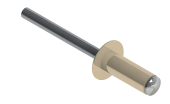 Заклёпка вытяжная Daxmer 4,8х12 RAL 1015 (10х1000шт) ал/ст Центр Кровли