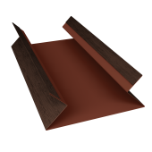 Планка угла внутреннего составная верхняя 0,45 Print Premium Antique Wood TwinColor (2м) Центр Кровли