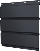 Софит металлический Классик Grand Line без перфорации 0,4 PE с пленкой RAL 7024 мокрый асфальт Центр Кровли