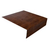 Планка околооконная простая 200х50 0,45 Print-Double Premium Cherry Wood Fresh (2м) Центр Кровли