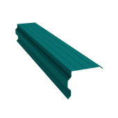 Планка торцевая фигурная 90х110 0,45 PE с пленкой RAL 5021 водная синь (2м) Центр Кровли