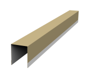 Планка опорная составная внутренняя для забора жалюзи Palermo 0,45 PE RAL 1014 слоновая кость (2м) Центр Кровли