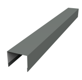 Крышка жалюзи Palermo 0,45 PE RAL 7005 мышино-серый (2м) Центр Кровли