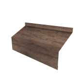 Ламель забора жалюзи Milan/Milan new стартовая/финишная для калиток и ворот 0,45 Print Premium Almond Wood Fresh Центр Кровли