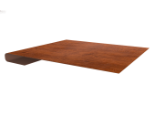Планка завершающая 0,4 Print Premium Golden Wood Fresh TwinColor (2м) Центр Кровли