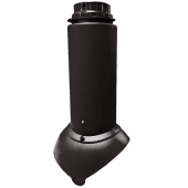 Выход канализации Krovent Pipe-VT 110/125 Изолированный черный Центр Кровли