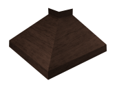 Угол отлива внешний 150 0,45 Print-Double Premium с пленкой Antique Wood Центр Кровли
