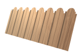 Профнастил C10A фигурный 0,45 Print Elite Honey Wood TwinColor Центр Кровли