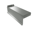 Планка торцевая сегментная Квадро профи Левая стартовая 0,45 PE RAL 7005 мышино-серый Центр Кровли