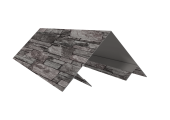 Планка угла внешнего составная верхняя 0,45 Print Elite Fine Stone TwinColor (2м) Центр Кровли