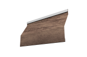 Ламель забора жалюзи Milan Slim 0,45 Print Premium Almond Wood Fresh Центр Кровли