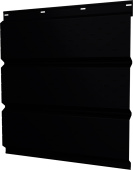 Софит металлический Классик v02 Grand Line полная перфорация 0,45 Drap TX с пленкой RAL 9005 черный Центр Кровли