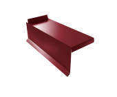 Планка торцевая сегментная Квадро профи Левая 0,5 Satin RAL 3005 красное вино Центр Кровли