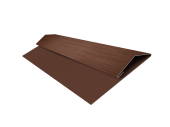 Планка стартово-финишная Экобрус Grand Line 0,45 Print Elite Choco Wood TwinColor (2м) Центр Кровли