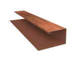 Планка П-образная БХ new 0,45 Print Premium Rowan Wood Intense FTC (3м) Центр Кровли