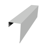 Планка торцевая фасадная фальц 65мм 0,45 Drap TX RAL 7047 телегрей 4 (3м) Центр Кровли