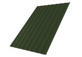 Профнастил С10A 0,5 Satin Matt TX RAL 6020 хромовая зелень Центр Кровли