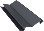 Планка угла внутреннего сложного 135 градусов Блок-Хаус новый Grand Line 0,5 ПЭ слим с пленкой RAL 7024 мокрый асфальт (3м) Центр Кровли