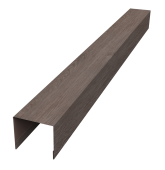 Стойка боковая крепежная для забора жалюзи Palermo 0,45 Print Elite White Wood TwinColor (1,8м) Центр Кровли