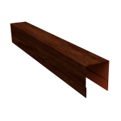 Планка боковая для забора из сайдинга ЭкоБрус 0,4 Print Premium Cherry Wood Fresh TwinColor (2,06м) Центр Кровли