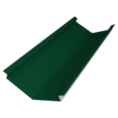 Планка ендовы нижней для композитной черепицы 140х140 0,5 Satin Matt RAL 6005 зеленый мох (2м) Центр Кровли