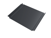 Кликфальц Double Pro Grand Line 0,45 Drap-double TX с пленкой на замках RAL 7024 мокрый асфальт Центр Кровли