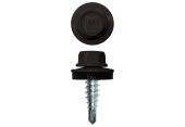 Саморез по металлу Daxmer 4,8х19 RAL 8019 (250) сверло №2 Центр Кровли