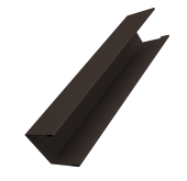 Крышка жалюзи Milan Slim 0,5 Atlas X RR 32 темно-коричневый (2,5м) Центр Кровли