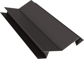 Планка угла внутреннего сложного 135 градусов Блок-Хаус новый Grand Line 0,45 Drap RR 32 темно-коричневый (3м) Центр Кровли