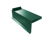 Планка торцевая сегментная Квадро профи Левая 0,5 Satin RAL 6005 зеленый мох Центр Кровли