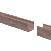 Соединитель профиля для КР Ш50/В50 White Wood Al 0,4 Центр Кровли