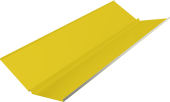 Планка ендовы нижней с компенсатором Grand Line 0,45 PE с пленкой RAL 1018 цинково-желтый (2м) Центр Кровли