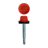 Саморез кровельный 4,8х29 (250шт) сверло №1 RAL 3020 Центр Кровли