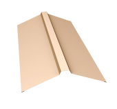 Планка конька прямоугольного 150х30х150 0,45 PE с пленкой RAL 1015 светлая слоновая кость (3м) Центр Кровли