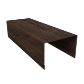 Крышка для забора из сайдинга (Квадро брус, Вертикаль) 0,45 Print-Double Elite Antique Wood (3м) Центр Кровли