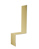 Планка примыкание боковое фальц 0,45 PE с пленкой RAL 1014 слоновая кость (3м) Центр Кровли