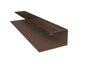 Планка П-образная БХ new 0,45 Print Elite Antique Wood TwinColor (2м) Центр Кровли