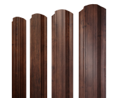 Штакетник Прямоугольный фигурный 0,45 Print-Double Premium Cherry Wood Fresh Центр Кровли