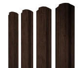 Штакетник Прямоугольный фигурный 0,45 Print-Double Premium Antique Wood Центр Кровли