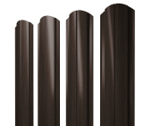 Штакетник Полукруглый Slim фигурный 0,45 Print Elite Coffee Wood TwinColor Центр Кровли