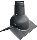 Элемент коньковый Кrovent Pipe-Cone черный Центр Кровли